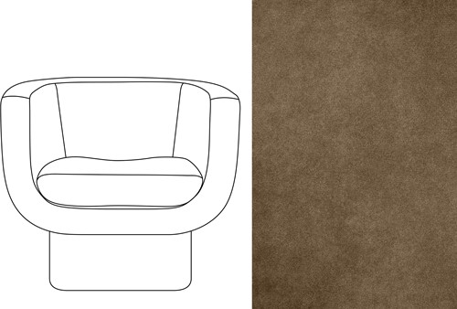 Sketch Block Chair Velour 071