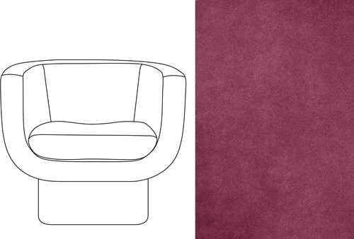 Sketch Block Chair Velour 083