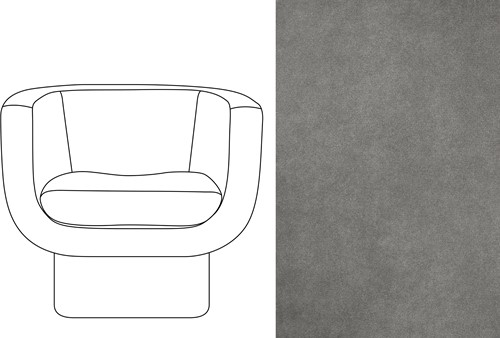 Sketch Block Chair Velour 093