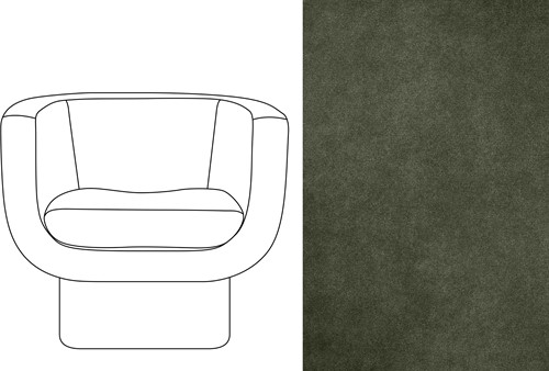 Sketch Block Chair Velour 095