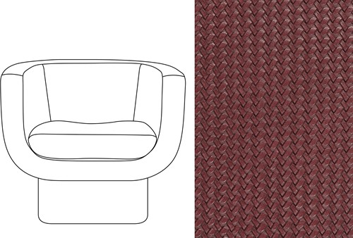 Sketch Block Chair Wicker 07