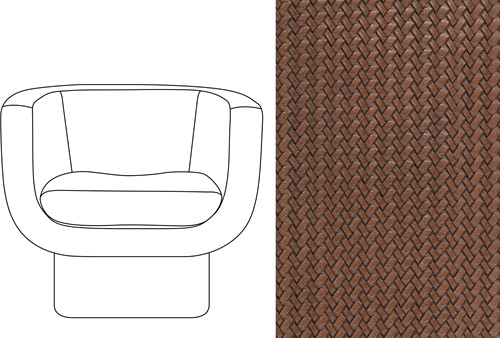 Sketch Block Chair Wicker 10