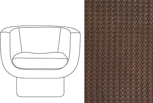 Sketch Block Chair Wicker 11