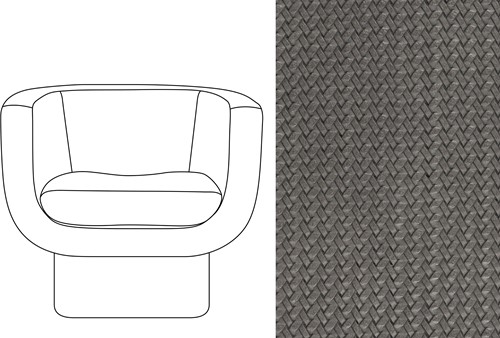 Sketch Block Chair Wicker 13