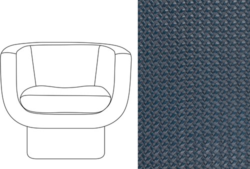 Sketch Block Chair Wicker 15