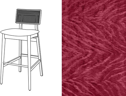 Steven Bar Chair Folie Douce 80