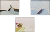 Set of 3 Gouache Paintings by Jan Lemmens