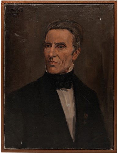 Artwork in Brown Frame