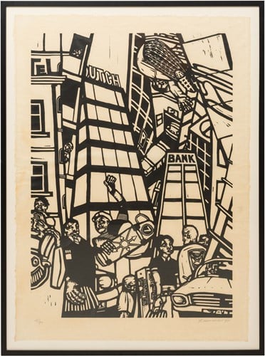 Woodcut by Jurriaan Rexwinkel
