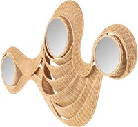 Wave Mirror Rattan-2