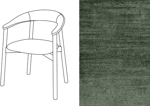 Zita Armchair Avignon Forest (380)