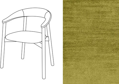 Zita Armchair Avignon Moss (330)