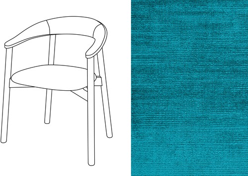 Zita Armchair Avignon Ocean (251)