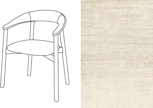 Zita Armchair Avignon Pearl (736)