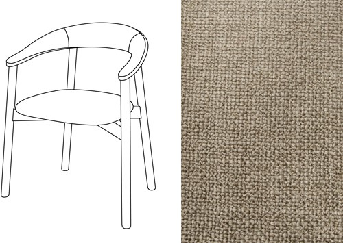 Zita Armchair Paco Gris Taupe