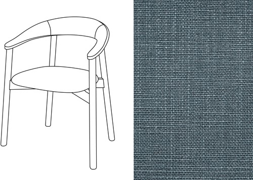 Zita Armchair Rave Blue Nights (285)