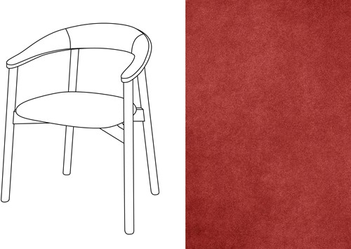 Zita Armchair Velour 040